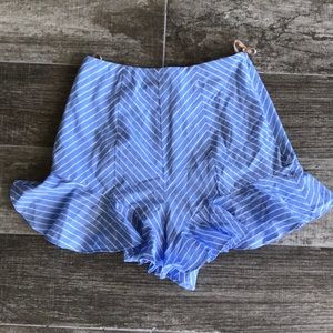 Blue and White stripped Shorts Never Worn